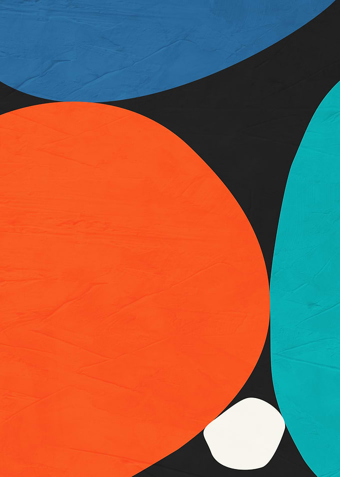 Abstract Circles Painting Colorful