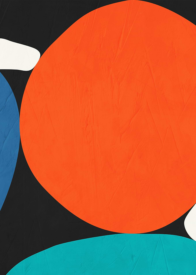 Abstract Circles on Black Background