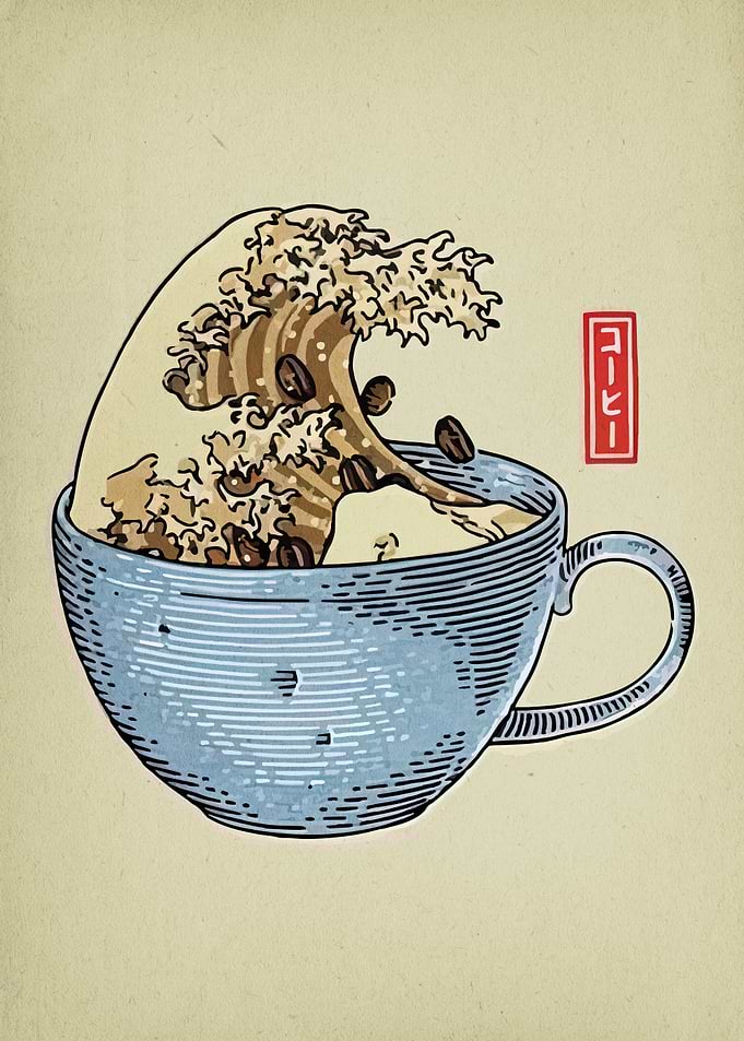 Coffee Wave in a Cup