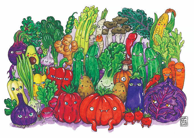 Cartoon Vegetables Illustration