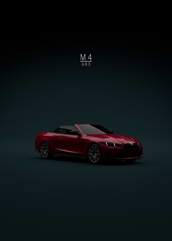 Red BMW M4 G83 Convertible