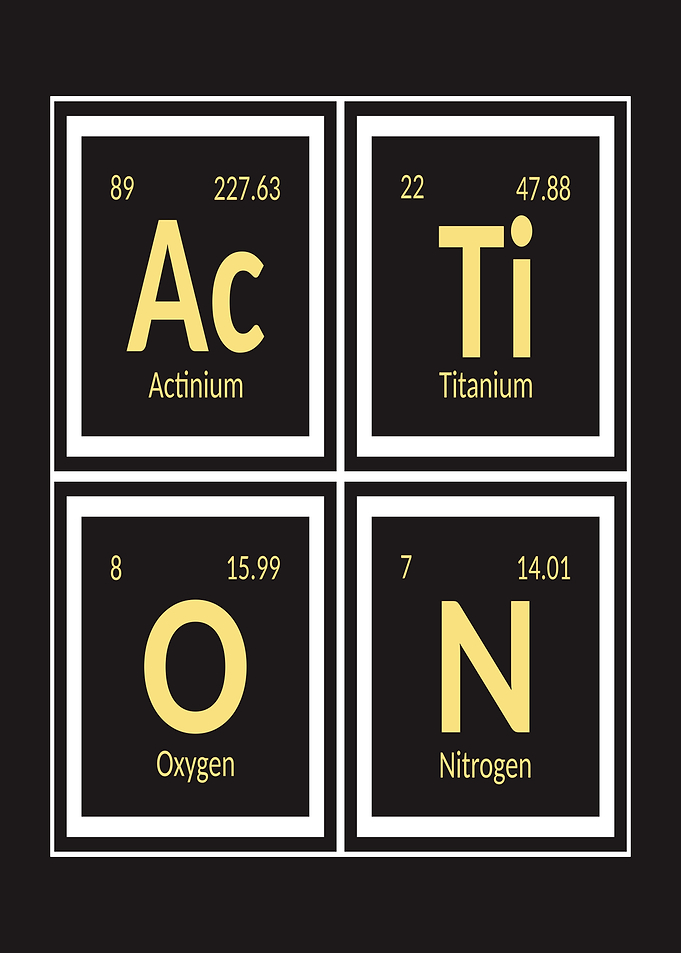 Action Elements Periodic Table Art