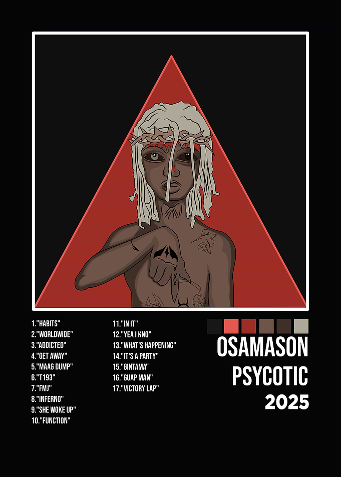 Osamason Psycotic 2025 Album Cover