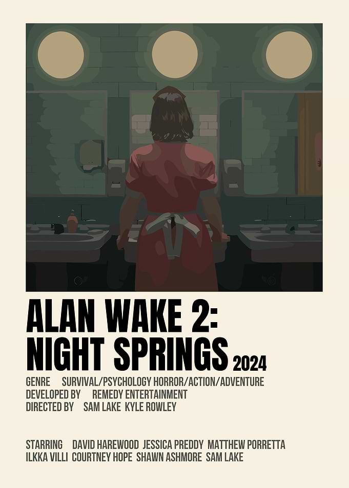 Alan Wake 2: Night Springs Poster