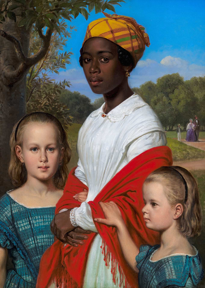 Portrait of a Black Woman with Children