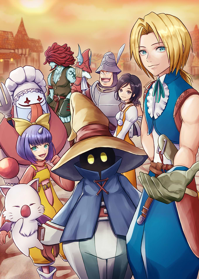 Final Fantasy IX Group Illustration