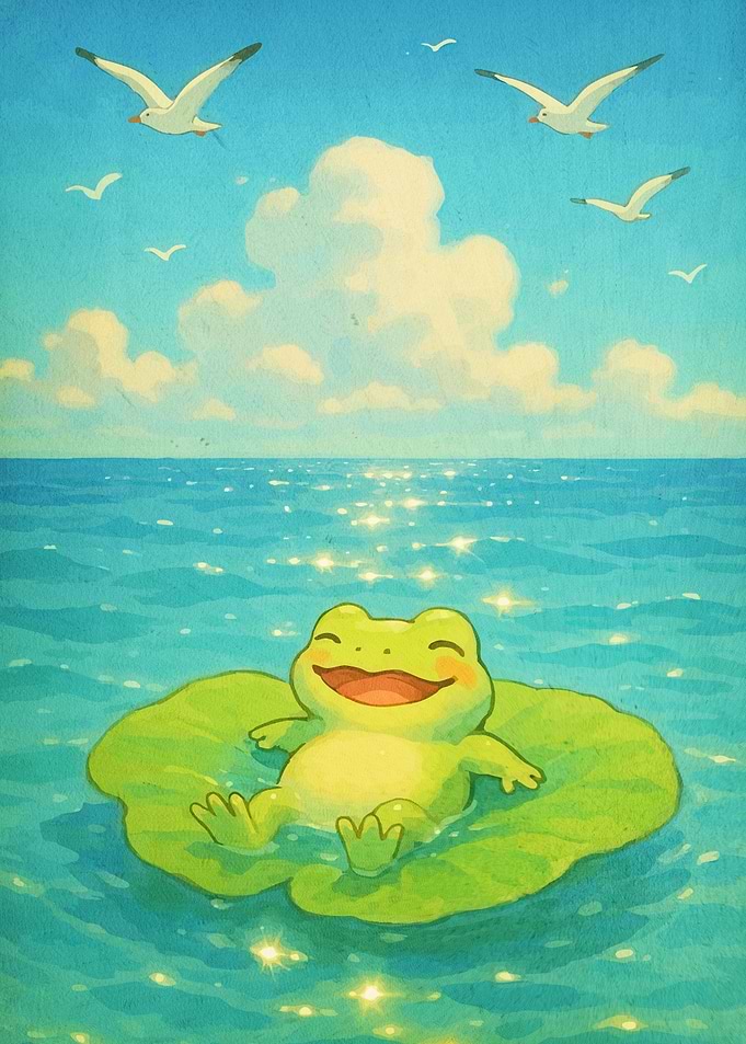 Happy Frog Lily Pad