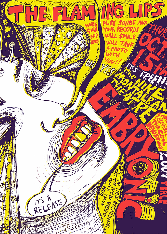 The Flaming Lips Concert Poster