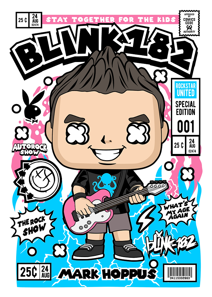 Blink 182 Mark Hoppus Comic Book