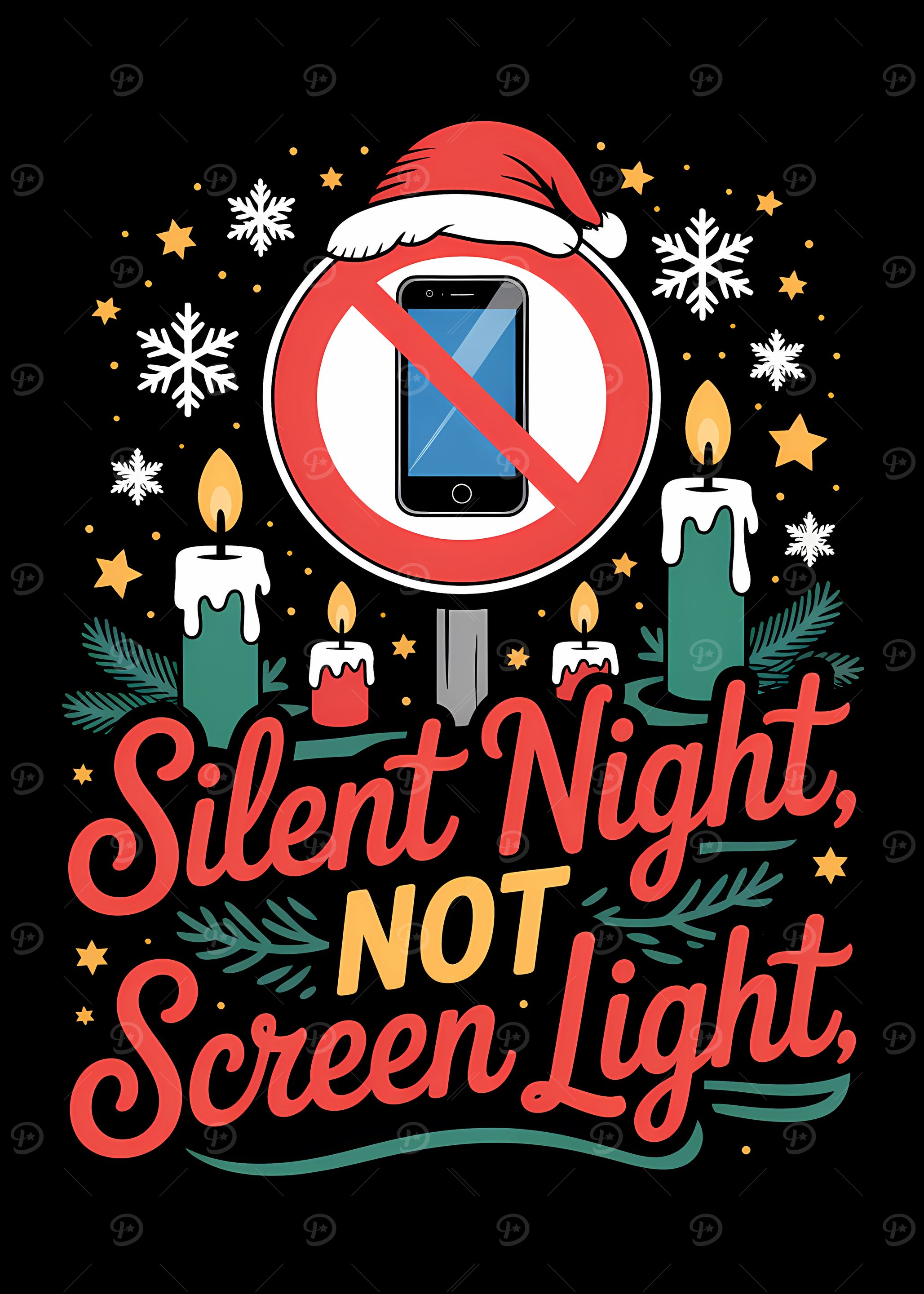 Silent Night, Not Screen Light - Christmas Family Time