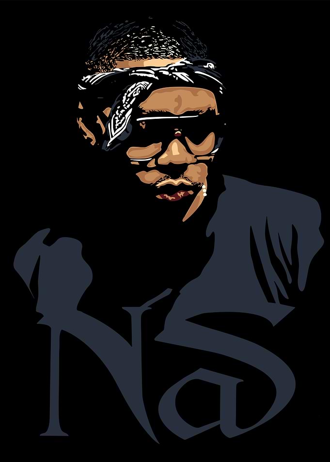 Nas Portrait Illustration