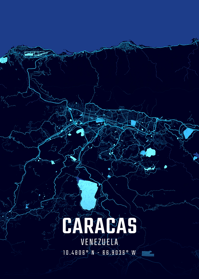 Caracas Midnight City Map