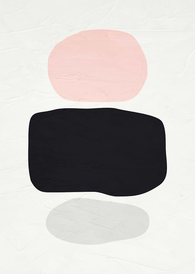 Abstract Shapes on Textured White Background