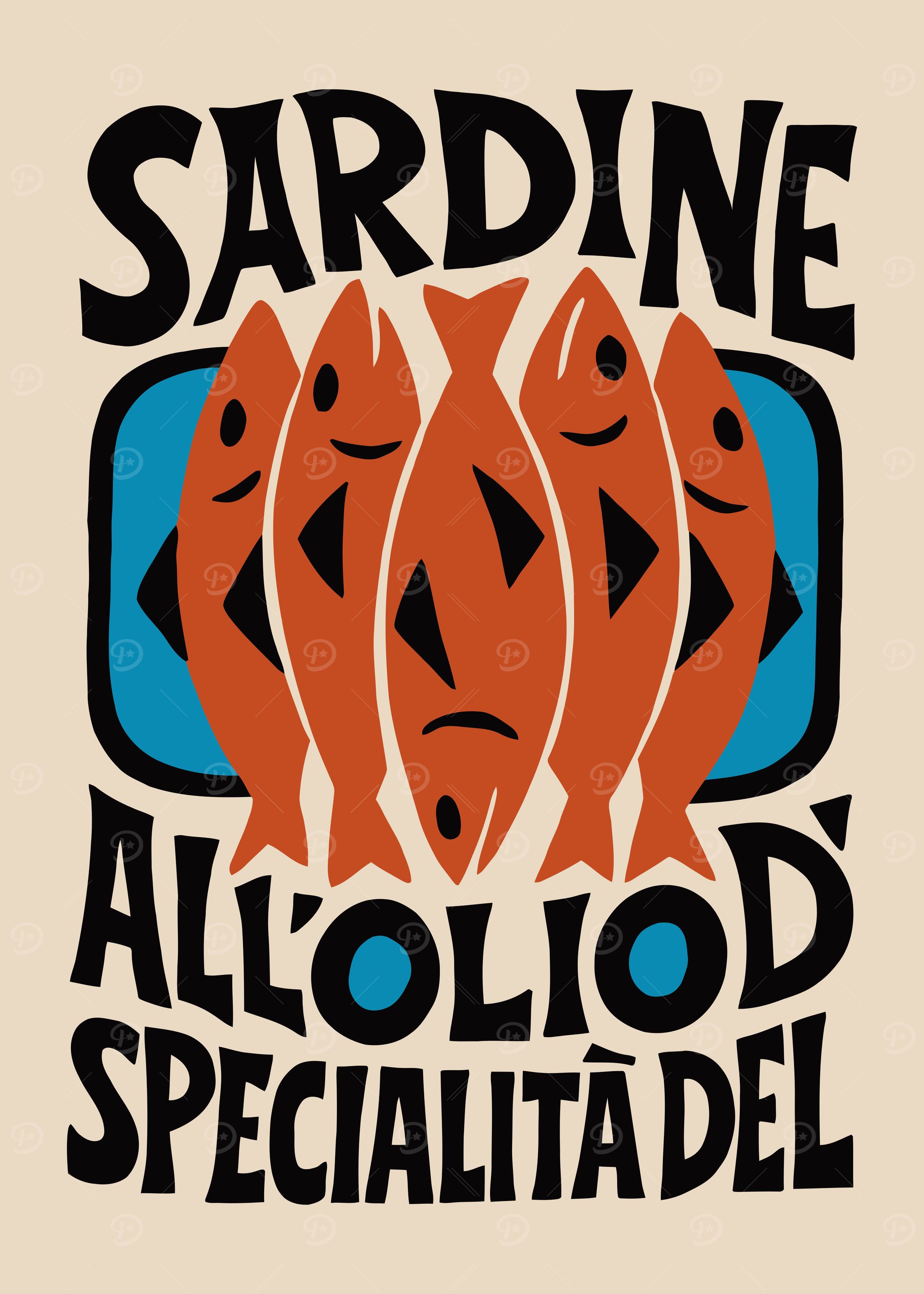 Sardine All'Olio Specialita Del Poster