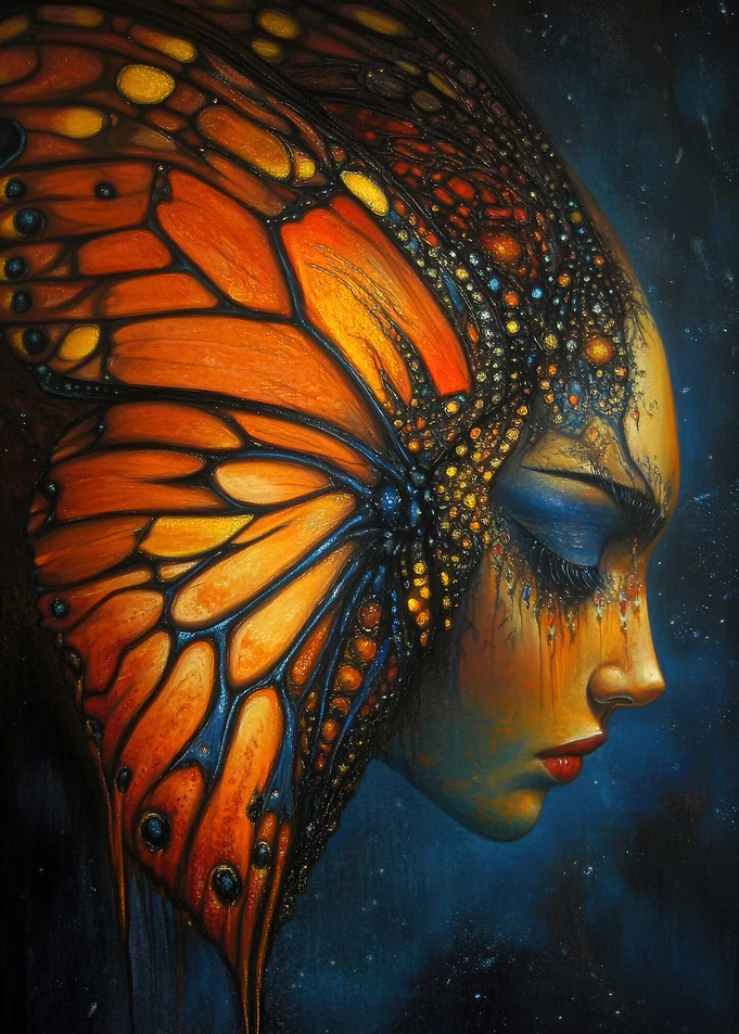 Butterfly Woman Portrait