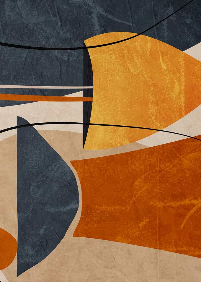 Abstract Geometric Shapes Art