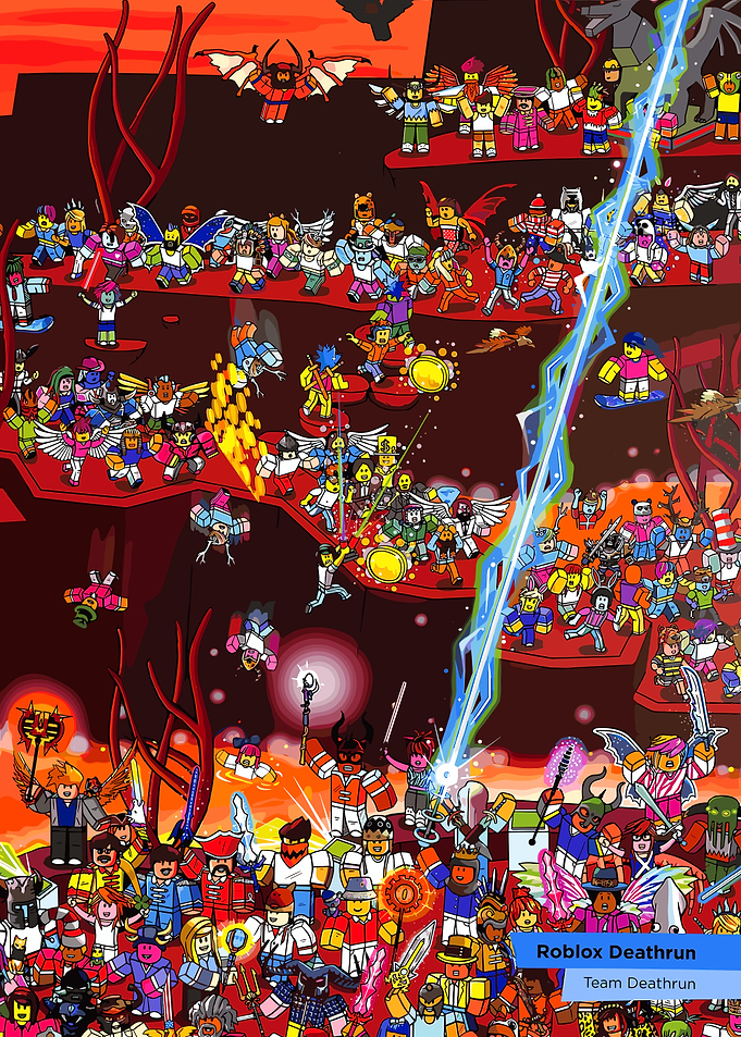 Roblox Deathrun Team Illustration