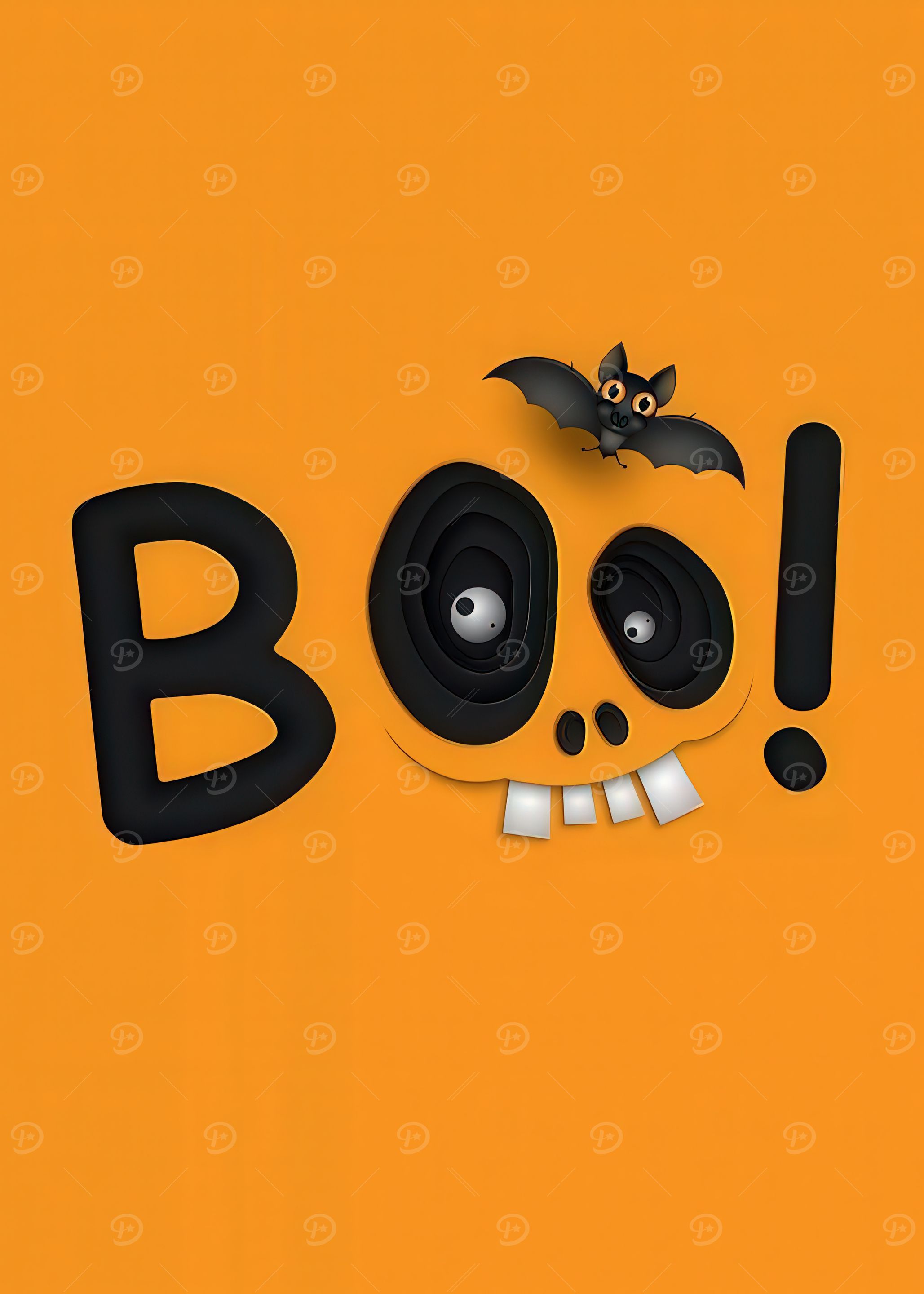 Halloween Boo! with Bat
