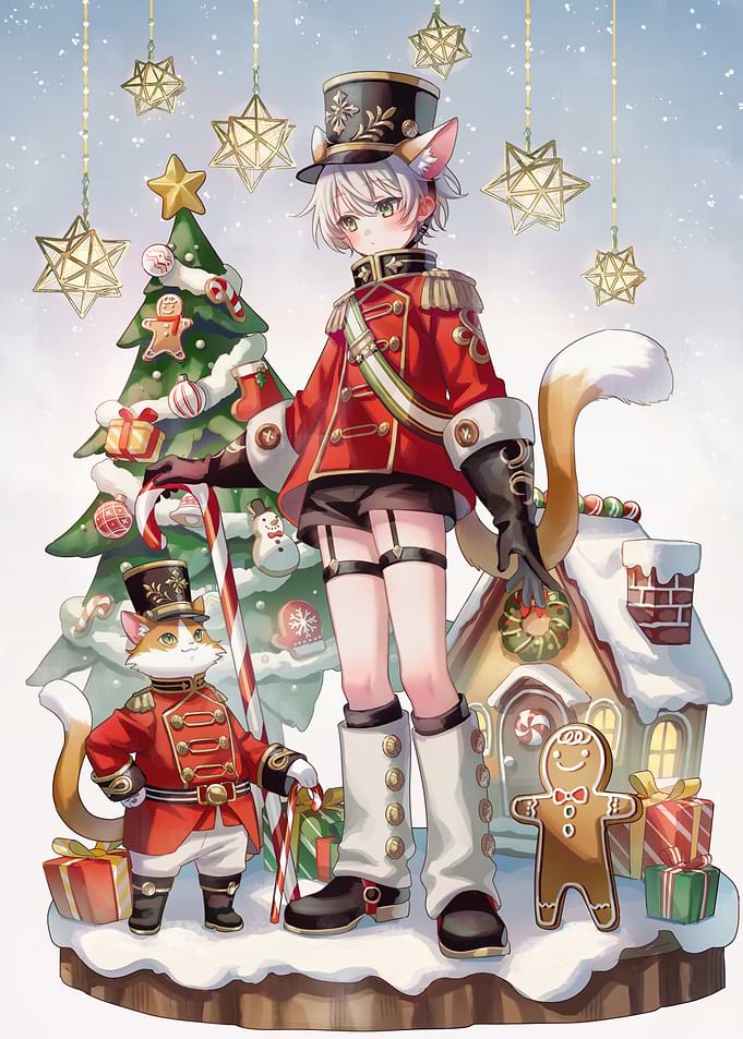 Christmas Nutcracker Anime Style