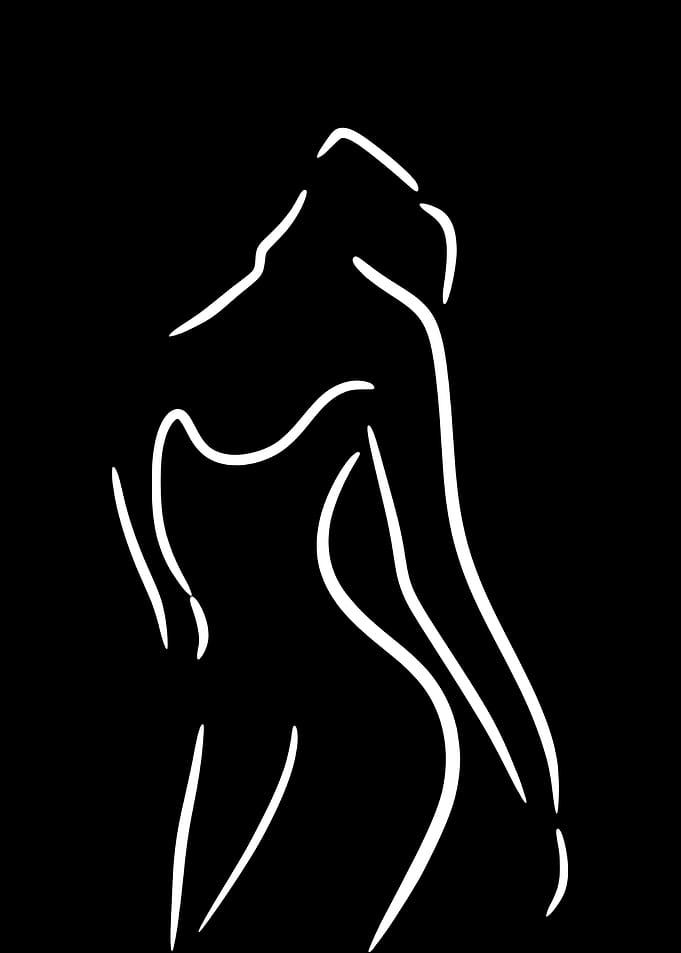 Minimalist Woman Line Art