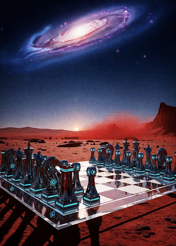 Chess Game Mars Galaxy