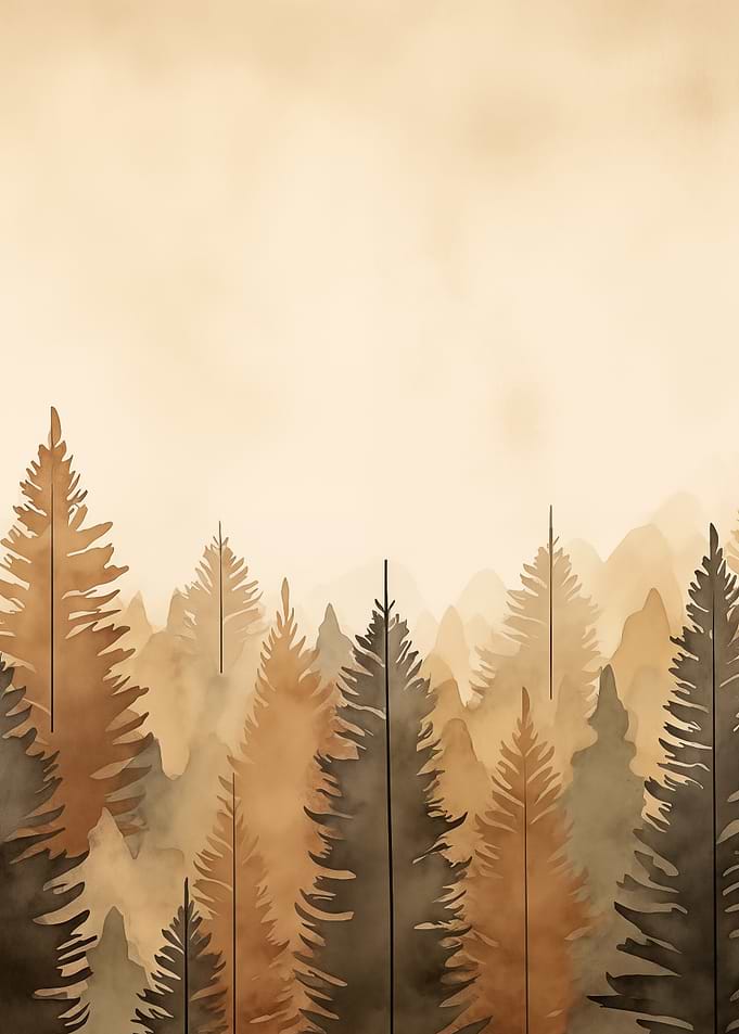 Watercolor Forest Nature