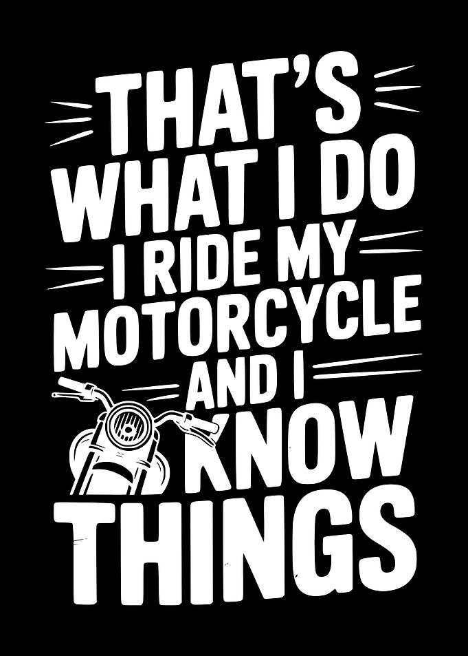 Motorcycle Rider Quote Design