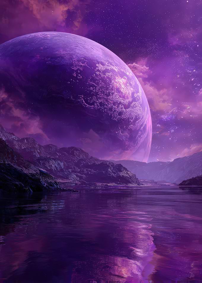 Purple Planet Landscape