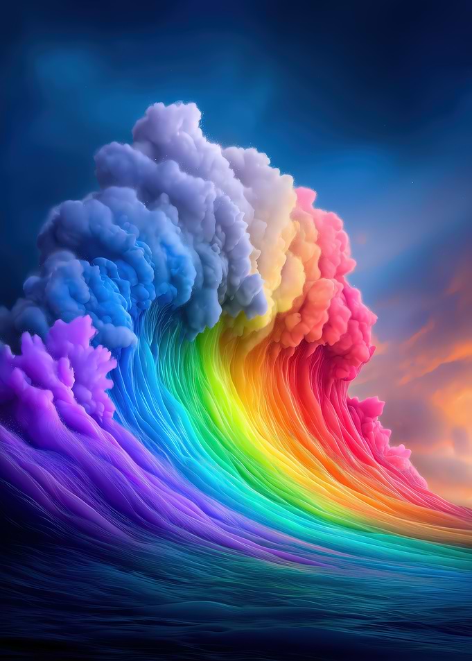 Rainbow Tsunami Wave