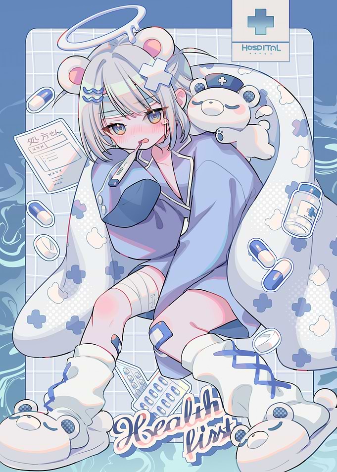 Anime Girl with Medical Theme