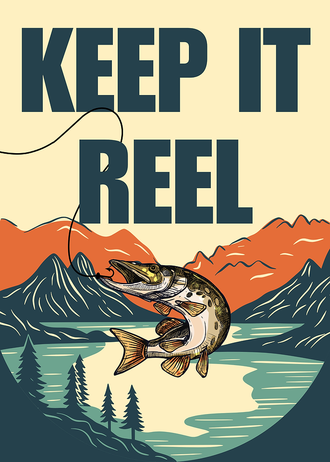 Keep It Reel Fishing Landscape Art