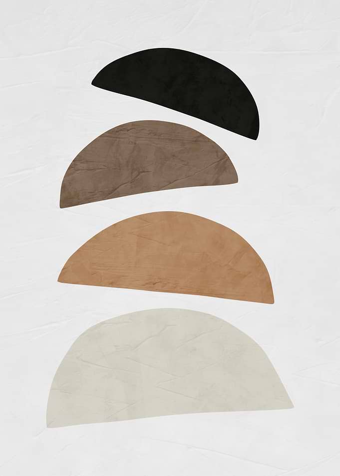 Abstract Geometric Shapes in Earth Tones