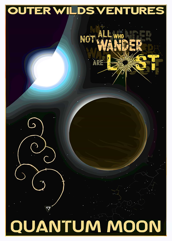 Outer Wilds Ventures: Quantum Moon Poster
