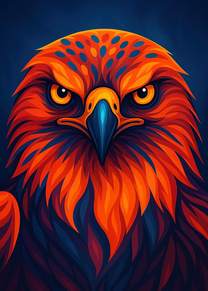 Vibrant Eagle Portrait