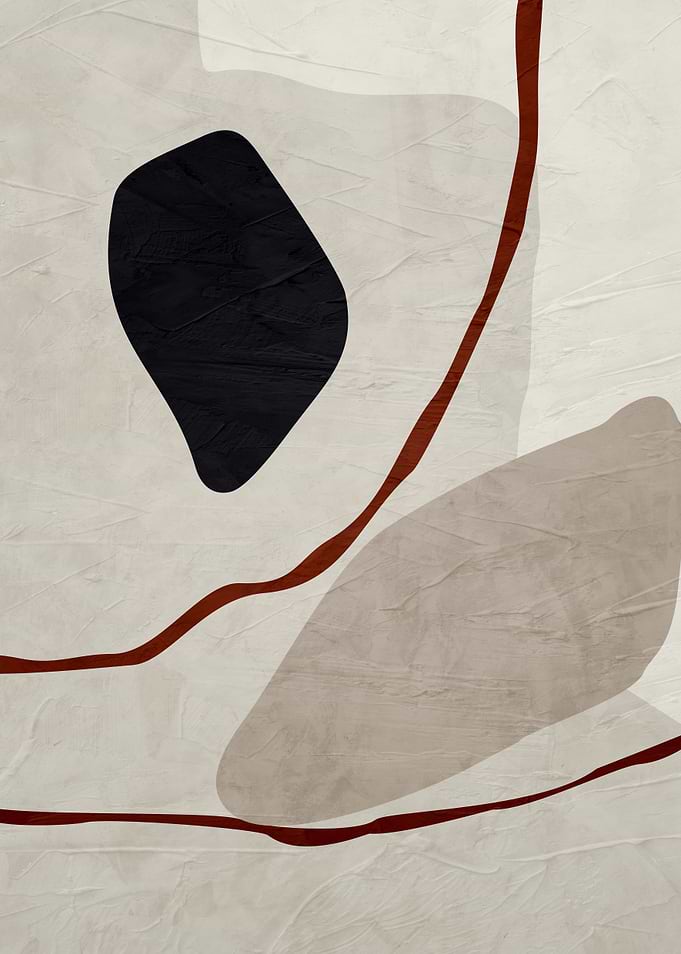 Abstract Shapes and Lines Art