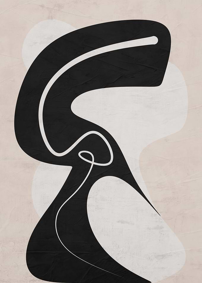 Abstract Black and White Art