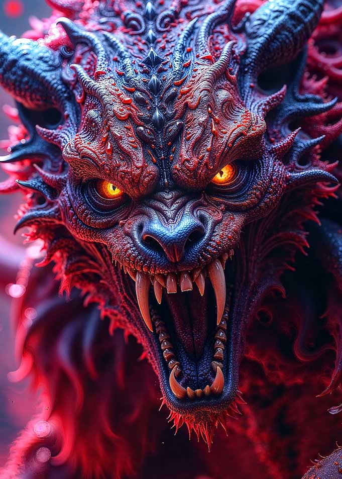 Cyberpunk Werewolf Close-Up