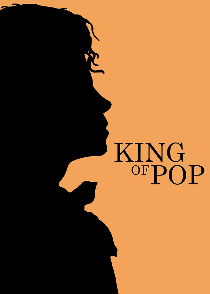 King of Pop Silhouette Portrait