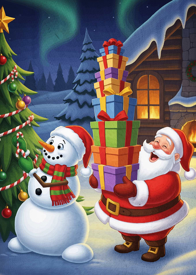 Santa Snowman Christmas Gifts