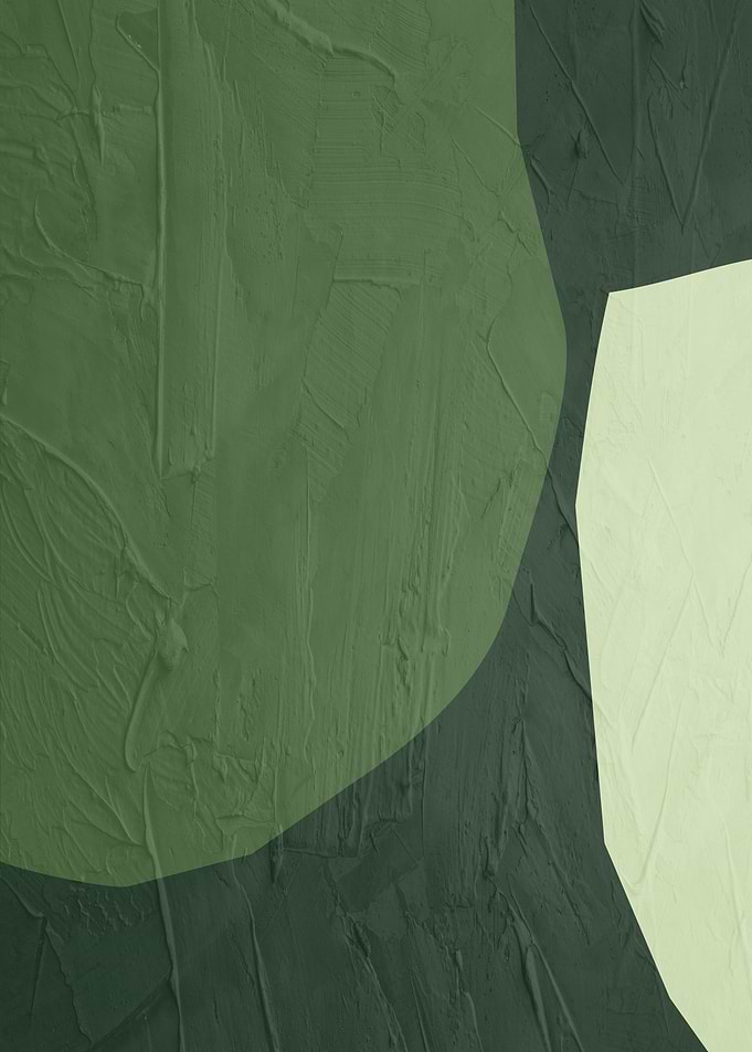 Abstract Green Textured Painting