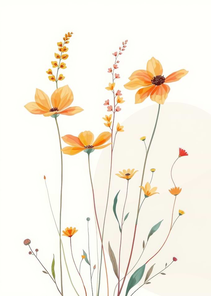 Watercolor Floral Illustration