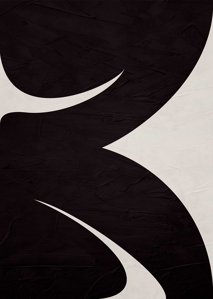 Abstract Black and White Art