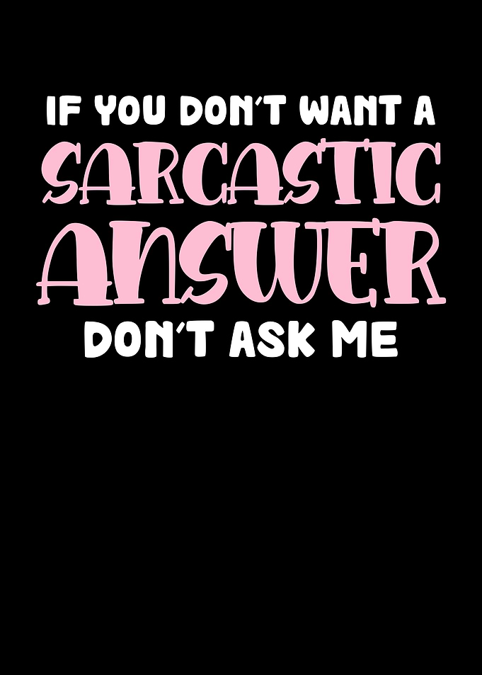 Sarcastic Answer Text Art