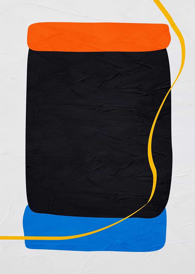 Abstract Color Block Art