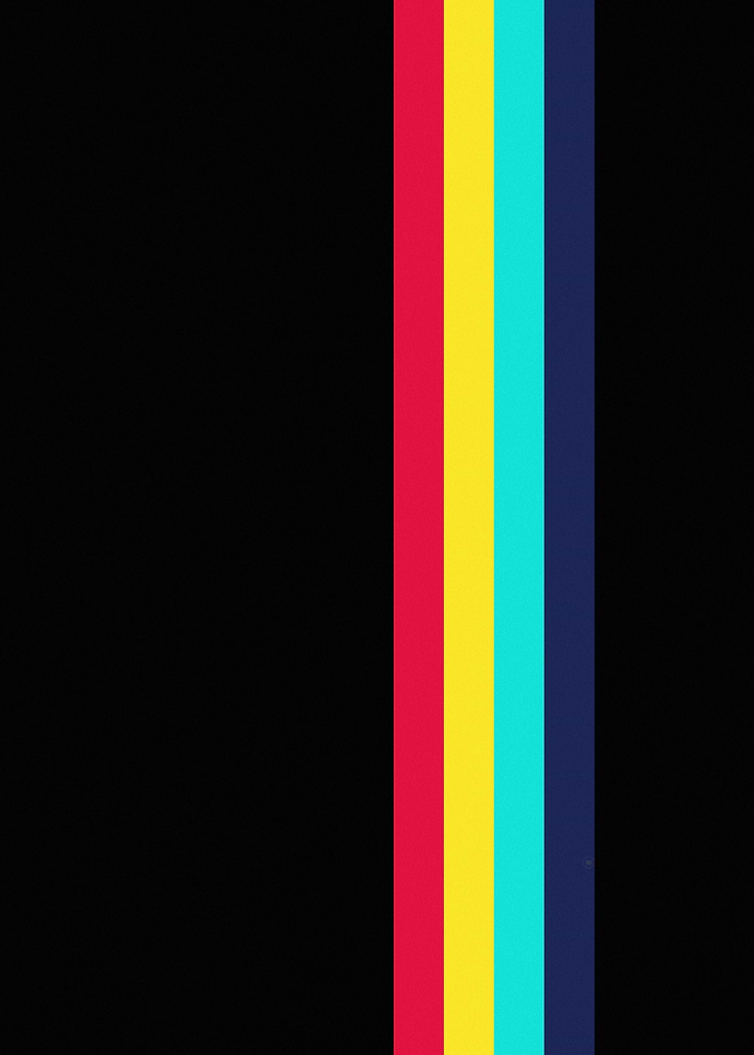 Colorful Stripes on Black Background