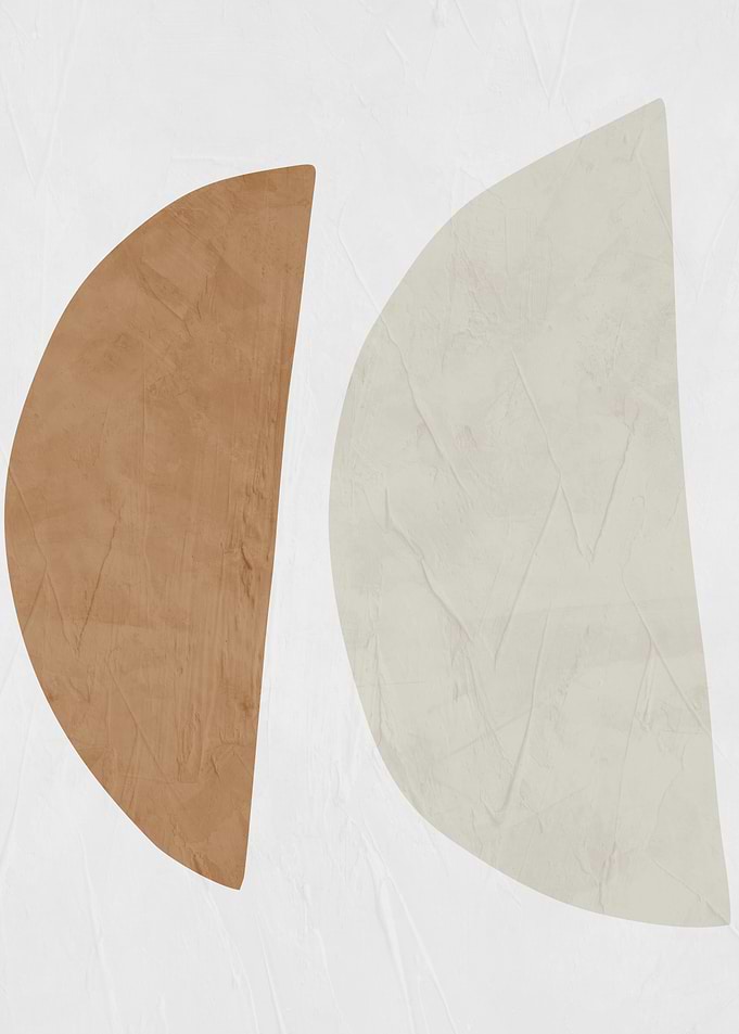 Abstract Geometric Shapes in Earth Tones