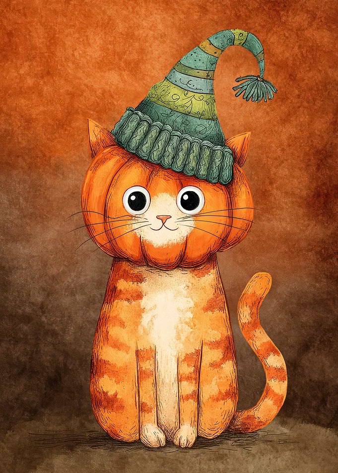 Pumpkin Cat