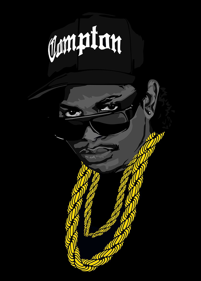 Eazy-E Portrait with Compton Hat