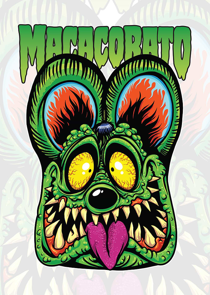 MacacoRato Rat Fink — Radioactive Lowbrow Rat