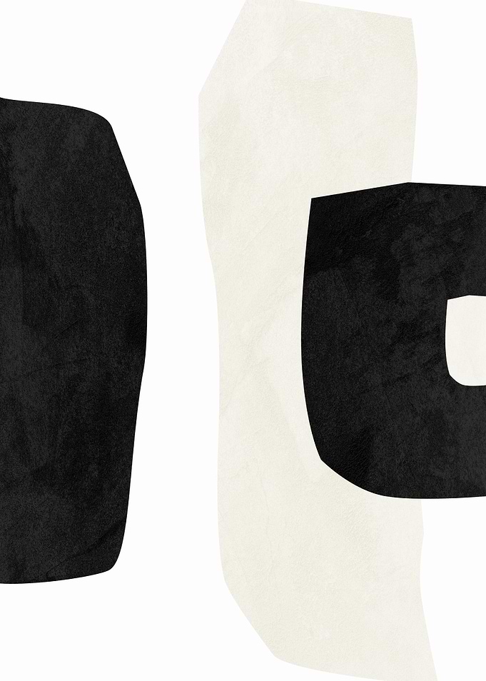 Abstract Black and White Shapes